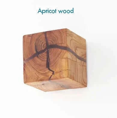 Appliques murales en bois naturel
