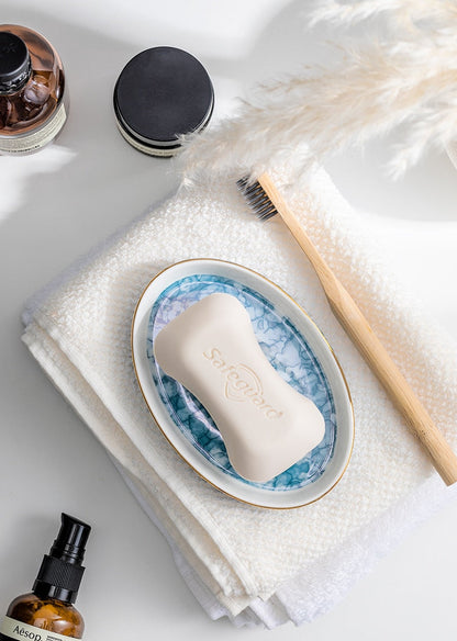 Savon de savon "Julia" en céramique et porcelaine