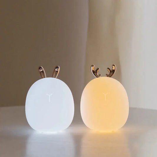 Petits Animaux Lumineux - Lampe de Nuit USB Rechargeable