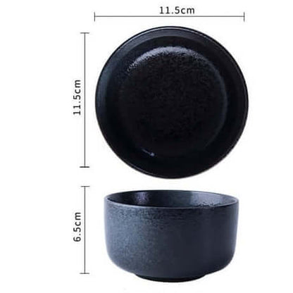 Bol en céramique avec cadres