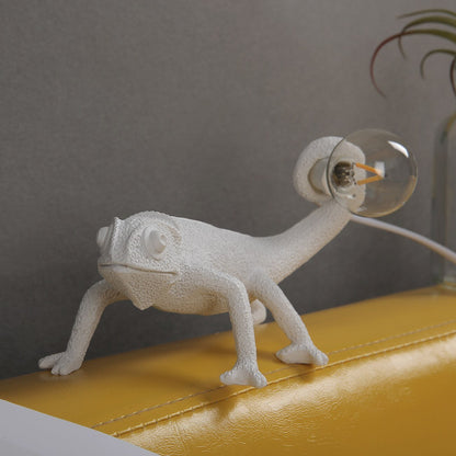 Floroux résine lampes de table lézard