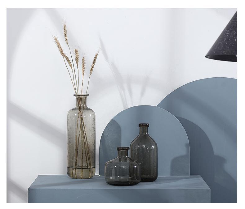 Floroux glass vase with tinted finish | Elegant decoration | Handmade design | Elegance for the home