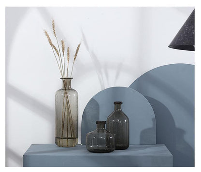 Floroux glass vase with tinted finish | Elegant decoration | Handmade design | Elegance for the home