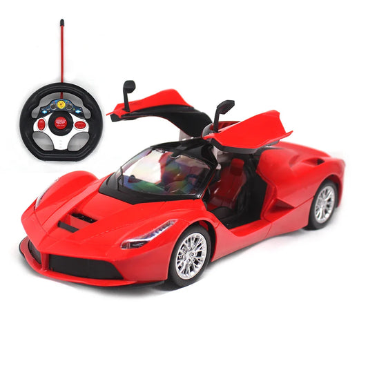 Voiture électrique télécommandée avec portes s'ouvrant - Cadeau amusant pour enfants, garçons et filles