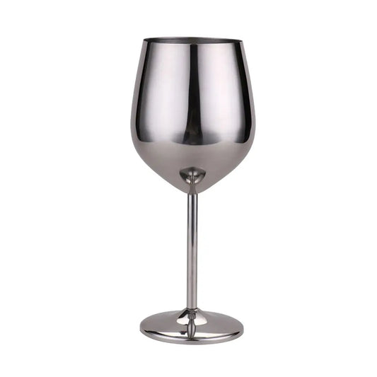 Verre à vin en acier inoxydable teinté miroir