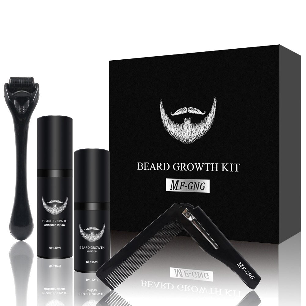 BeardBoost – Kit de Croissance de Barbe Nourrissante pour la Peau
