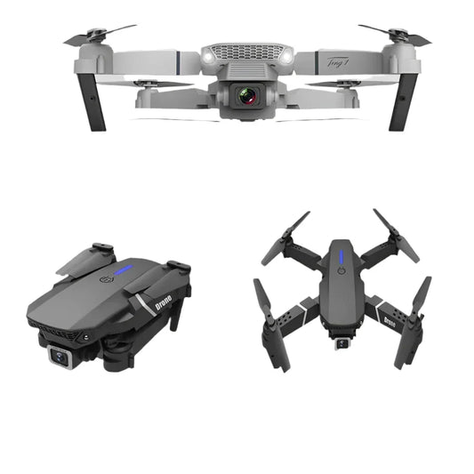 Floroux - E88 Pro Drone 4k HD Double Caméra RC VR 3D Longue Durée de Vie de la Batterie Trajectoire de Vol Vol FPV Mini Drone