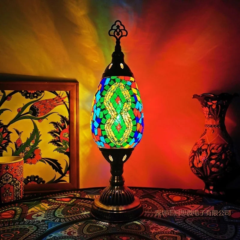 Floroux - Lampe de table Mosaïque