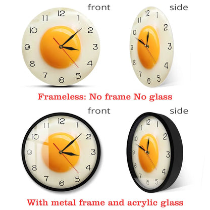 SunnySide Horloge - Unique Horloge Murale 3D de Cuisine