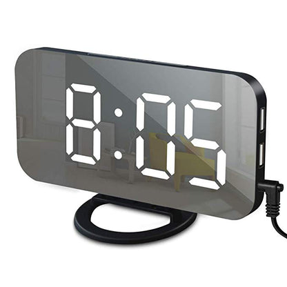Réveil LED numérique miroir