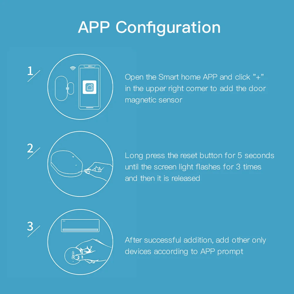 Capteur de fenêtre de porte de portail intelligent Tuya ZigBee - Détecteur de sécurité WiFi contrôle via les applications SmartLife Google Alexa