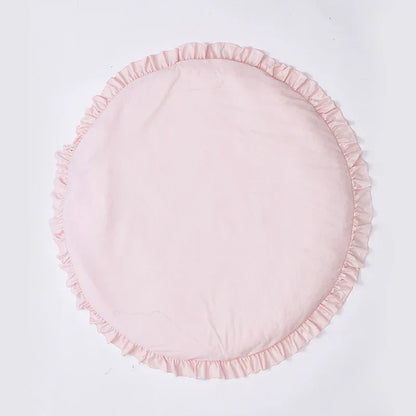 CozyCotton Tapis Rond – Tapis de Jeu et de Rampement Doux
