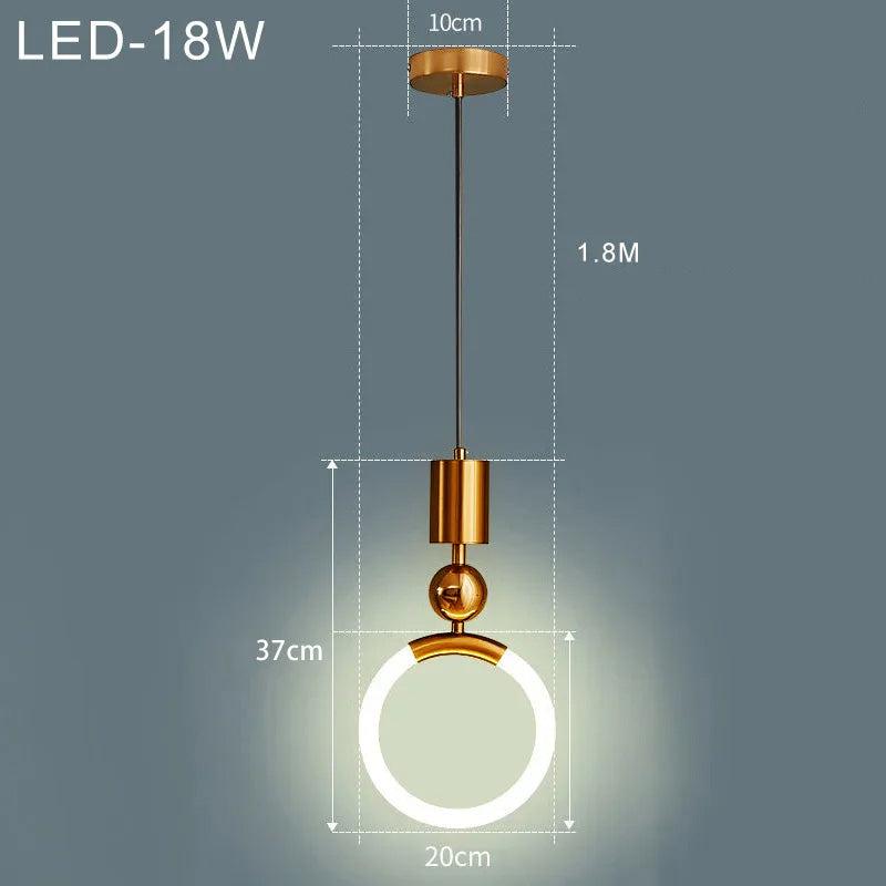 Élégant – Lampe suspendue nordique au design simple