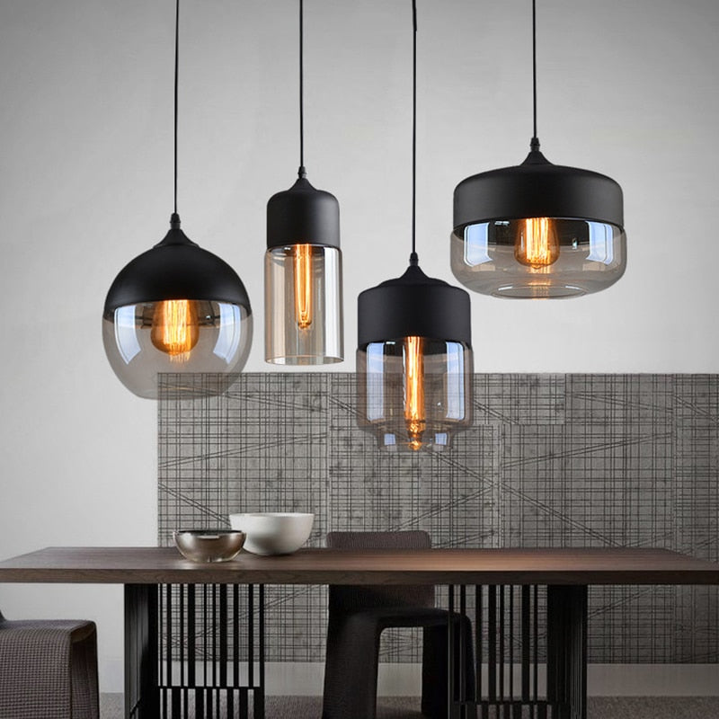 Floroux - Suspended lights combined in metal and glass