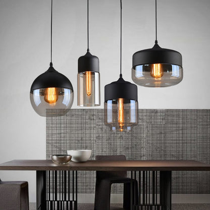 Floroux - Suspended lights combined in metal and glass