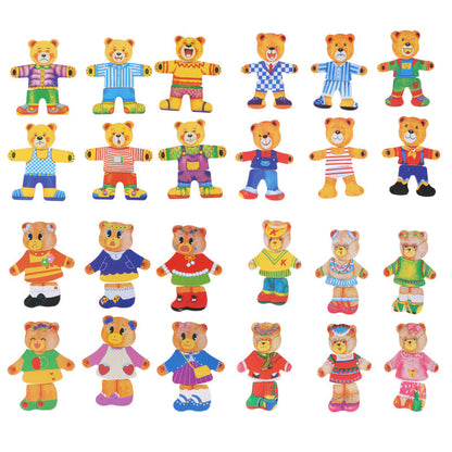 DressUpBear - Puzzle en bois créative pour enfants