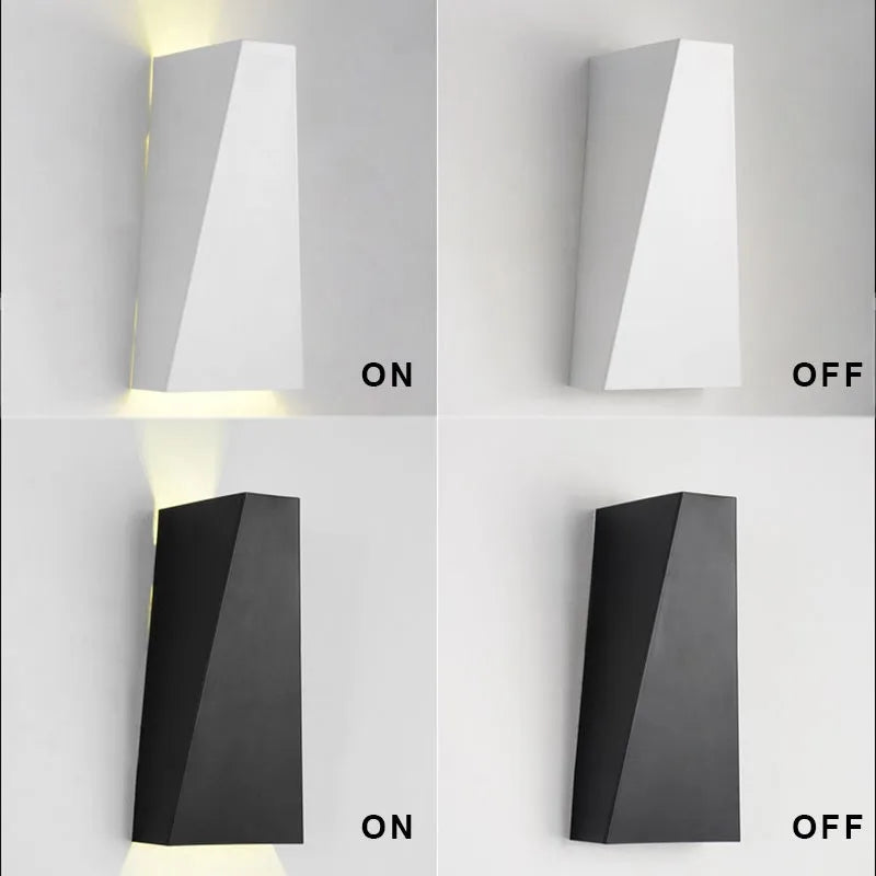 DualGlow - Applique LED étroite pour chambre à coucher et hall