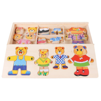 DressUpBear - Puzzle en bois créative pour enfants