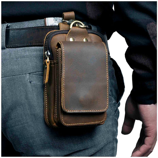 Floroux - Sac banane en cuir premium pour homme