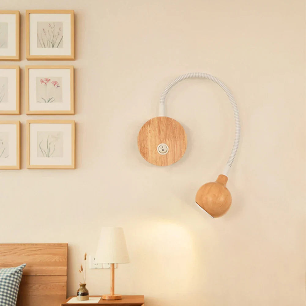 Floroux appliques murales LED en bois