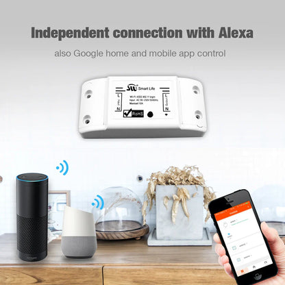 Disjoncteur universel intelligent et interrupteur à distance - Contrôle WiFi via les applications SmartLife Google Alexa