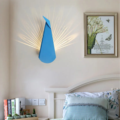ElegantLuxe - Moderne LED Applique Murale Plume de Paon