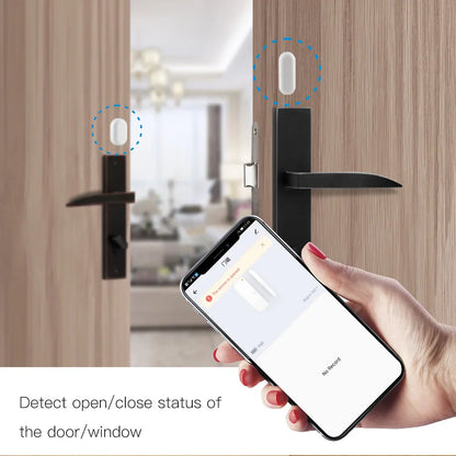 Capteur de fenêtre de porte de portail intelligent Tuya ZigBee - Détecteur de sécurité WiFi contrôle via les applications SmartLife Google Alexa