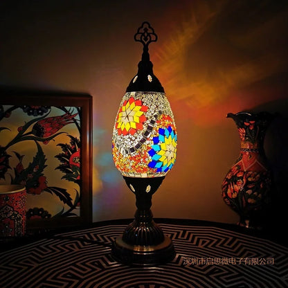 Floroux - Lampe de table Mosaïque