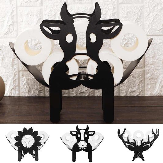 FunShape - Porte-rouleau de toilette ludique avec design d'animaux