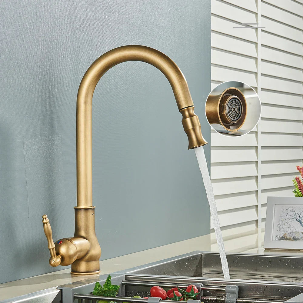 VintageTap – Robinet de cuisine rétro avec finition en laiton