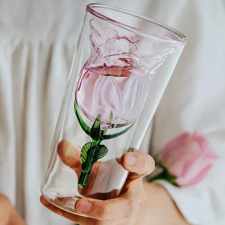 BloomGlass - Verre à rose fait à la main pour des réceptions élégantes