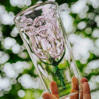 BloomGlass - Verre à rose fait à la main pour des réceptions élégantes