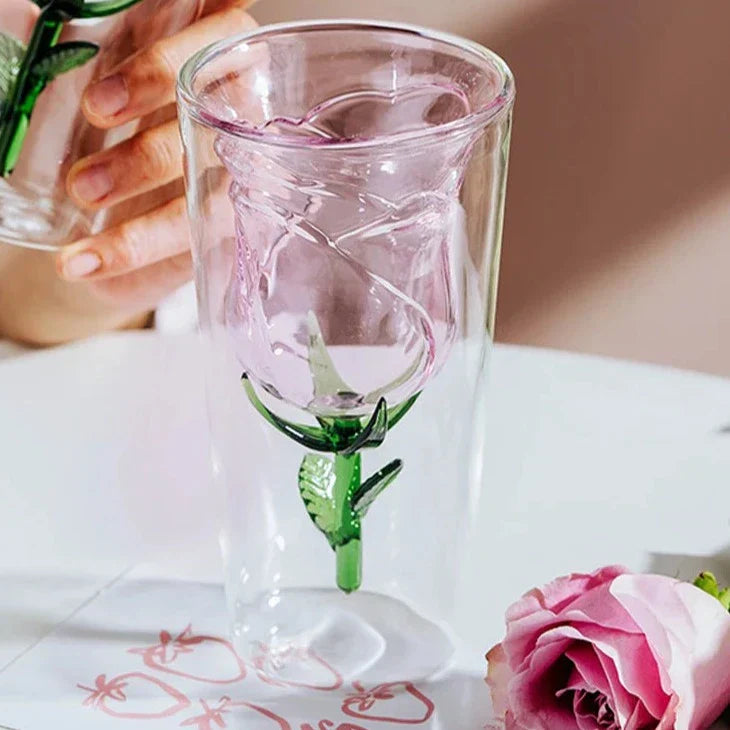 BloomGlass - Verre à rose fait à la main pour des réceptions élégantes