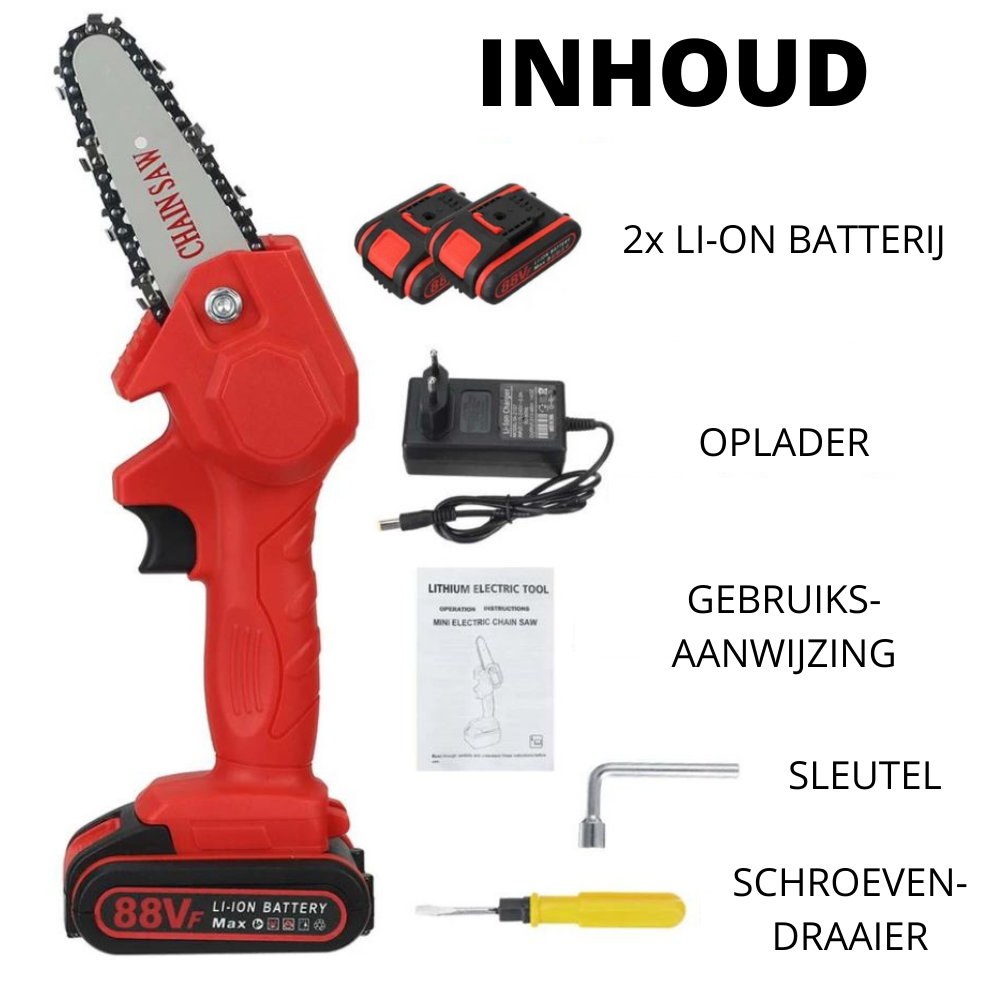 HandyPRO Scie à chaîne électrique à batterie | Taille et sciage efficaces et rapides !