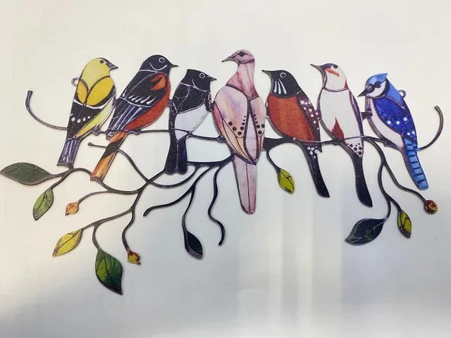 Floroux - Oiseau-Décor en verre