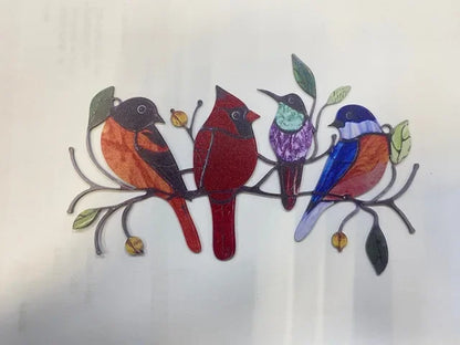 Floroux - Oiseau-Décor en verre