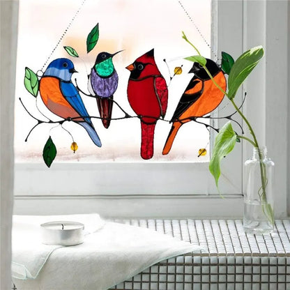 Floroux - Oiseau-Décor en verre
