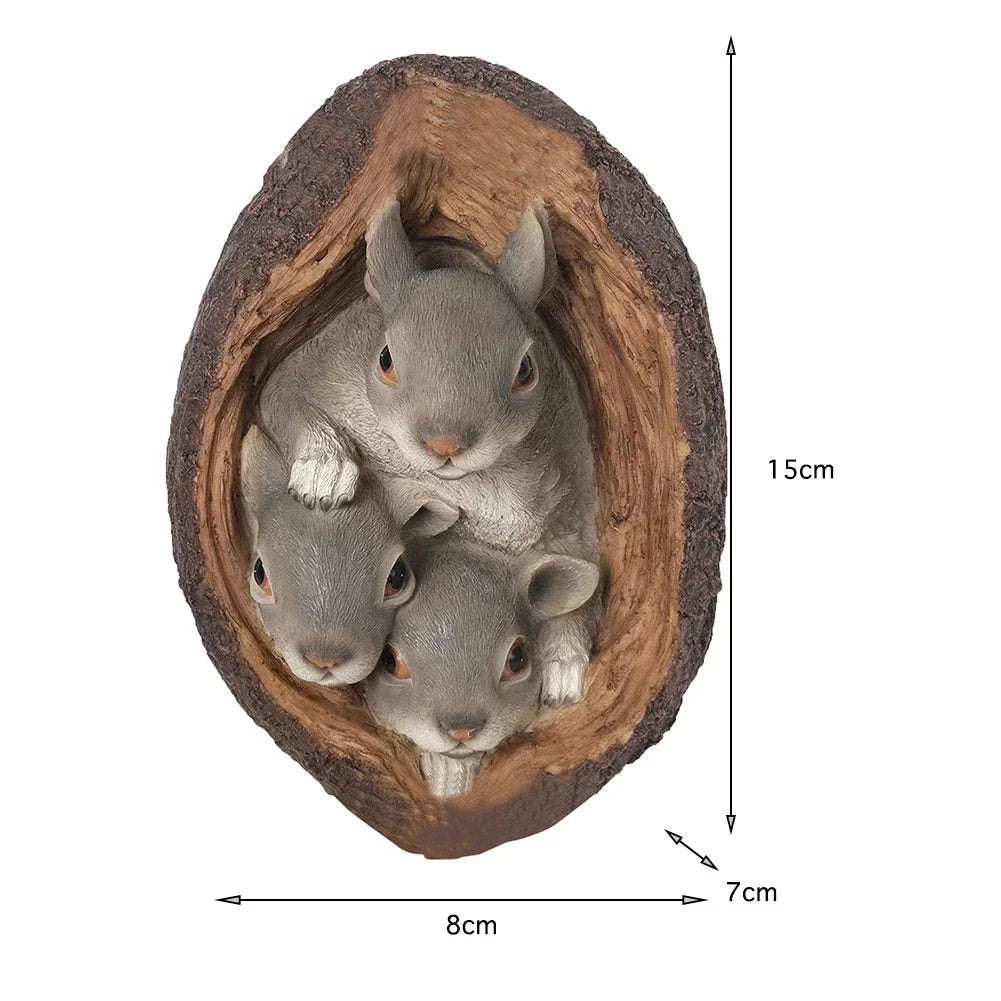 Floroux - Statues ludiques en forme d'arbre