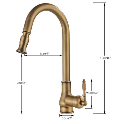 VintageTap – Robinet de cuisine rétro avec finition en laiton