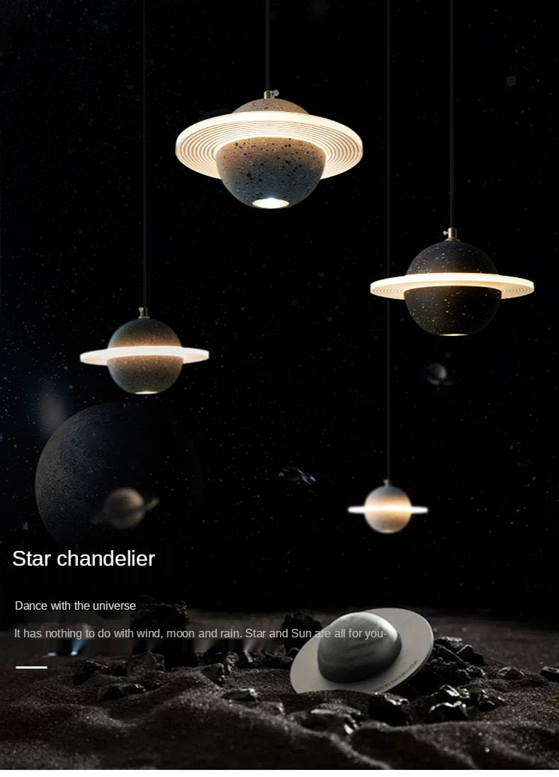 Chandelier Planète Saturne