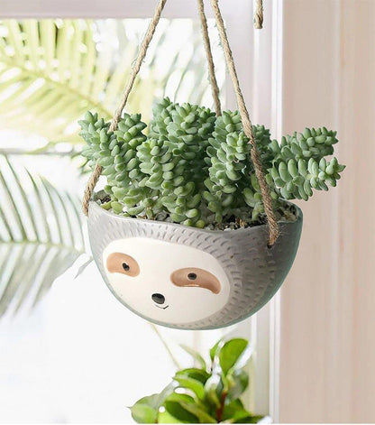 Ceramic hanging plant pot Floroux for succulents | Lazy design | Elegant décor for home and garden