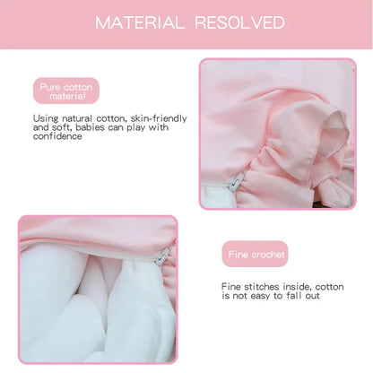 CozyCotton Tapis Rond – Tapis de Jeu et de Rampement Doux