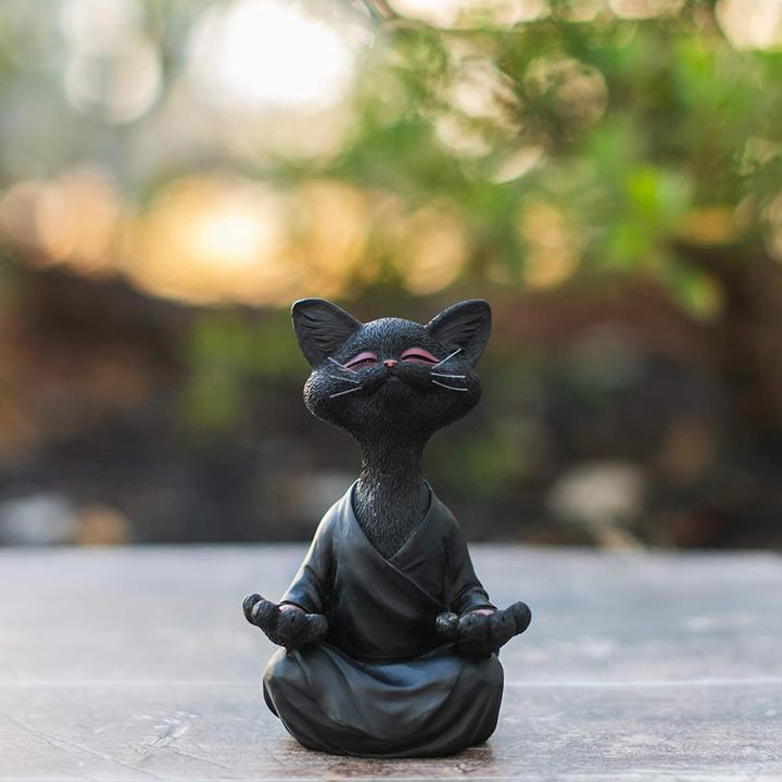 Décor de chat Bouddha Heureux