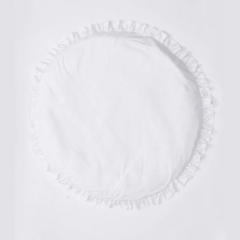 CozyCotton Tapis Rond – Tapis de Jeu et de Rampement Doux