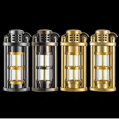 Transparent Briquet Floroux | Wind resistant | Gas flame | Elegant design
