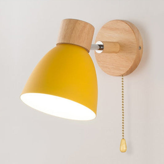 ÉclatBois - Applique Murale Suspendue en Bois Naturel Scandinave