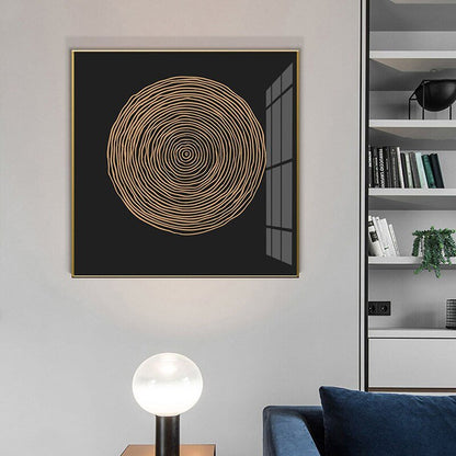 Toile d'or nordique abstraite