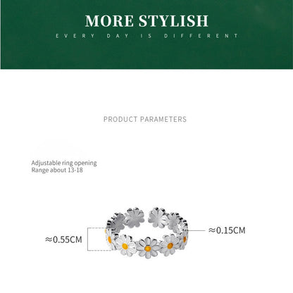 Charming & Chic Bague Fleur Marguerite