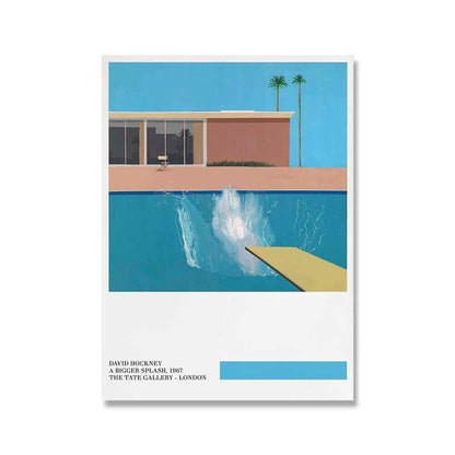 David Hockney Impression sur toile de luxe A Bigger Splash