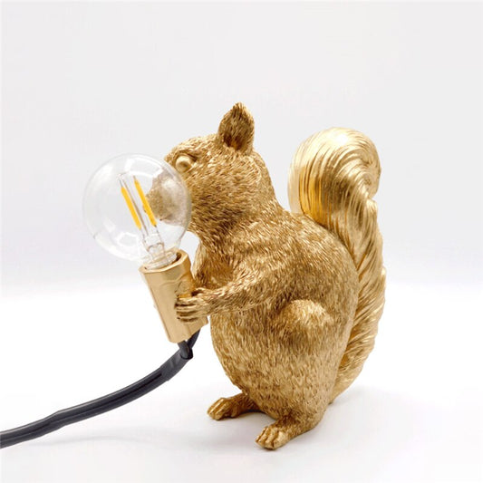 Lampe de table mignonne en écureuil designer Floroux